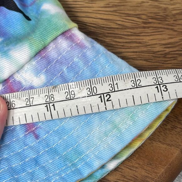 Lot of 2 Bucket Hats Tie Dye Floral Embroidered Cotton Summer Vacation Hippie - Picture 11 of 16